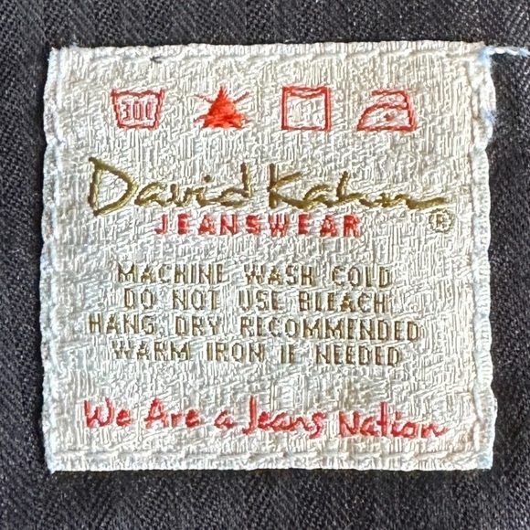 David Kahn Dark Wash Ankle Kick Crop Jeans Size 27 Classic Relaxed Fit - Picture 8 of 10